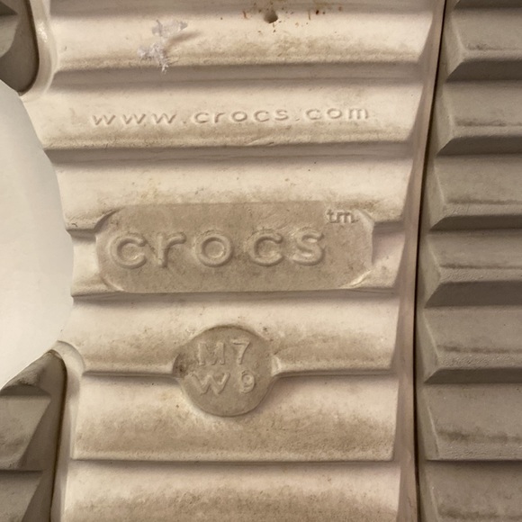 ❗️SOLD❗️Crocs Classic Hiker Clog White Sandals Size 9 - Picture 7 of 11